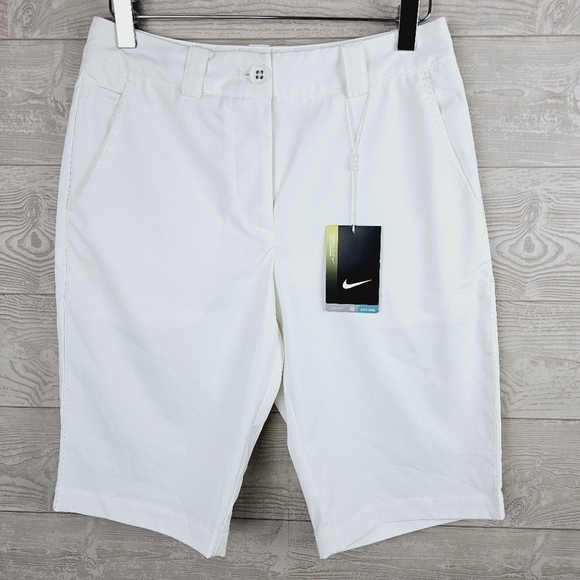 Nike Pants - Nike Golf Tour Performance Dri-Fit Women's White Shorts NWT, size 2